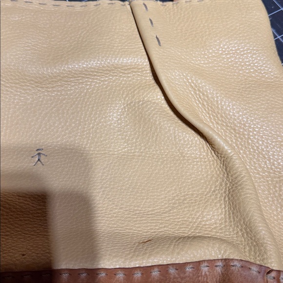 Chic Tan and Brown Leather Tote - Picture 16 of 16
